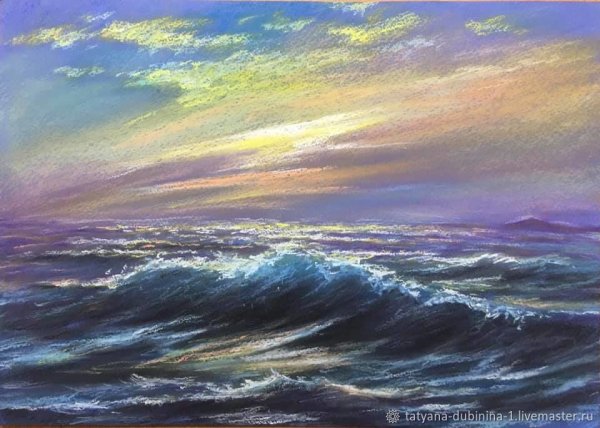 Море пастелью