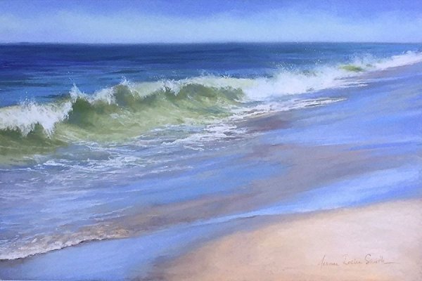 Берег моря пастель