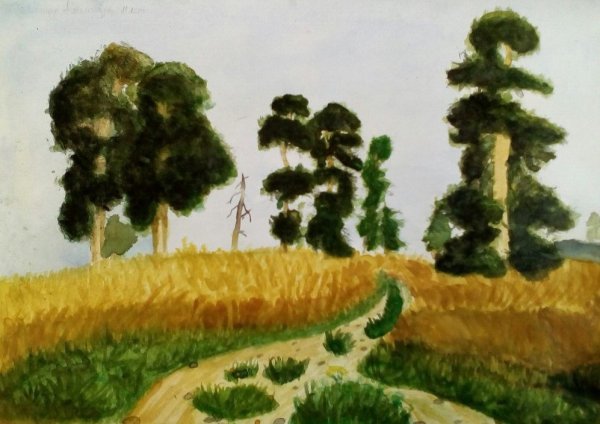 Левитан рожь картина