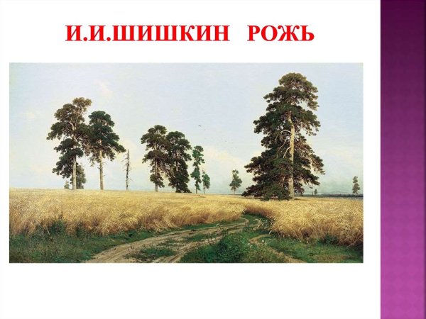 Рожь. И. Шишкин. 1878