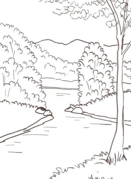 Раскраска природа