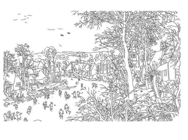 Осенняя раскраска