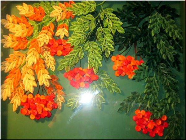 Осеннее панно квиллинг