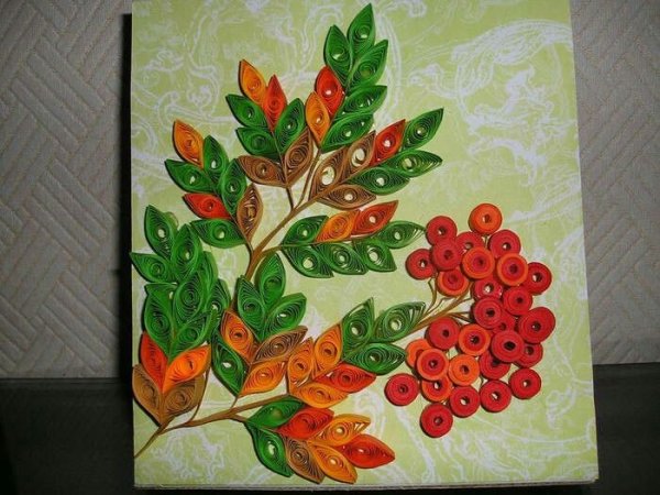 Квиллинг на тему осень для детей