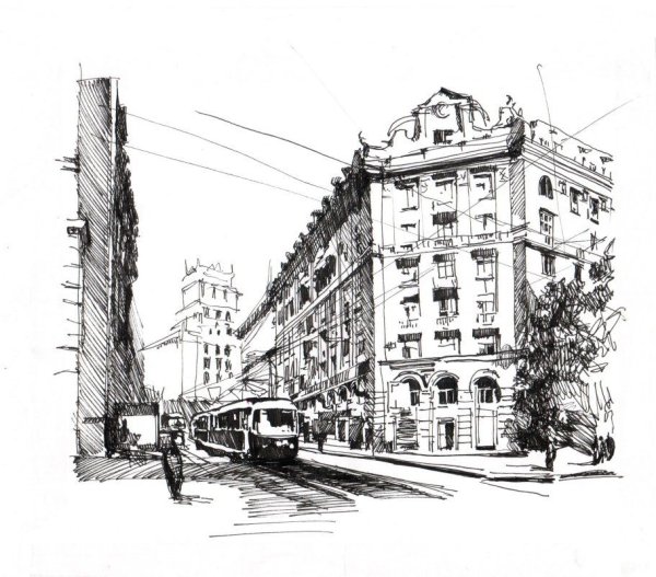 Город карандашом