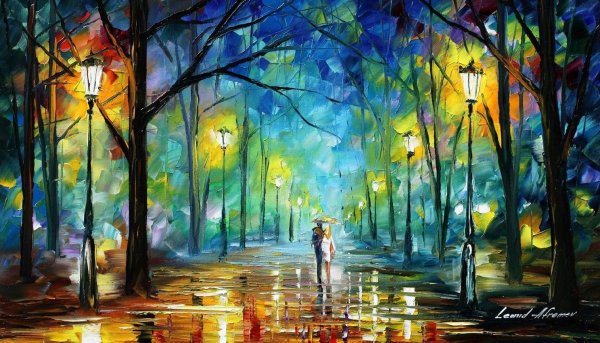 Картины Леонида Афремова мост