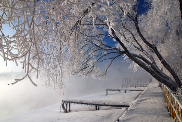 Пейзаж наступает зима