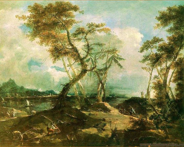 Гварди Франческо пейзаж 1780