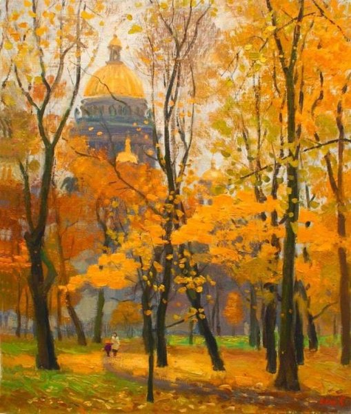 Храм осенью