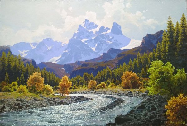 Федоров Владимир художник горы Домбая