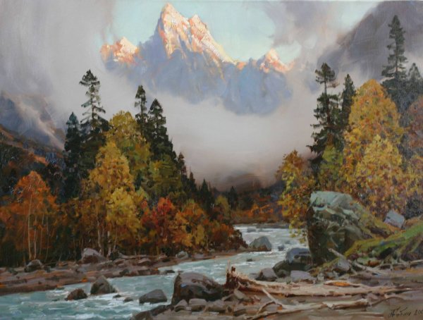 Александр Бабич горный пейзаж