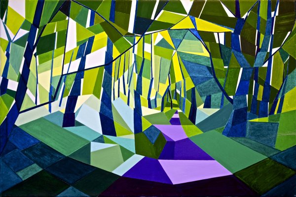 Декоративная композиция пейзаж