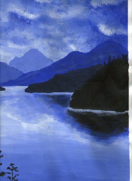 Пейзаж в холодных тонах