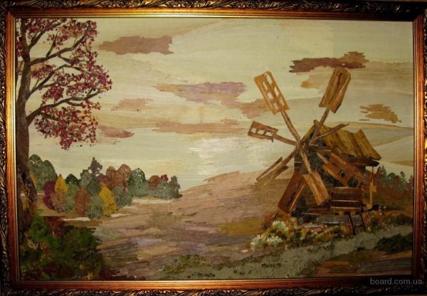 Пейзаж из природного материала