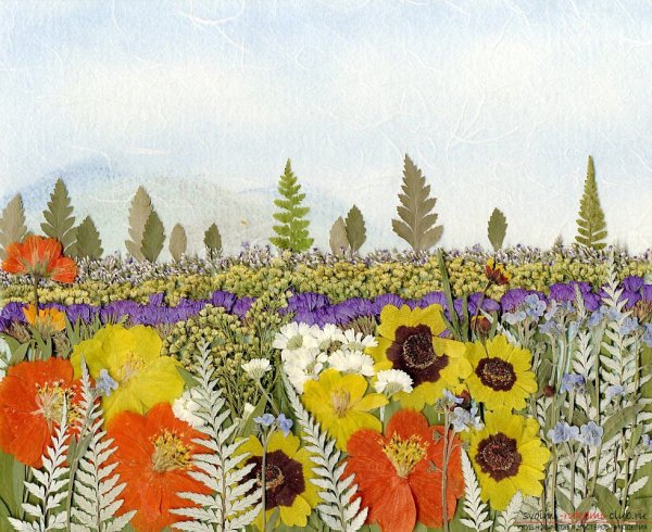 Осибана из сухих листьев