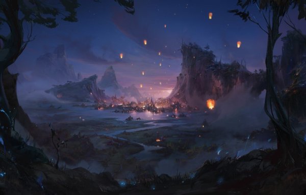 Фэнтези арт пейзаж