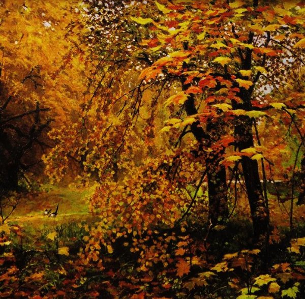 Художник Остроухов Золотая осень