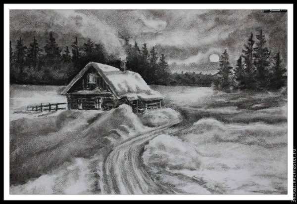 Карандашные Наброски пейзажей