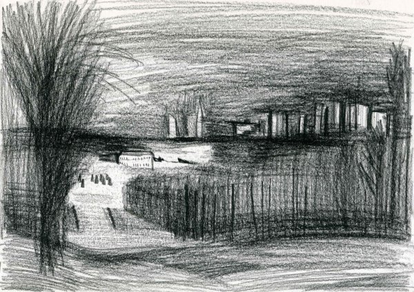 Живопись углем