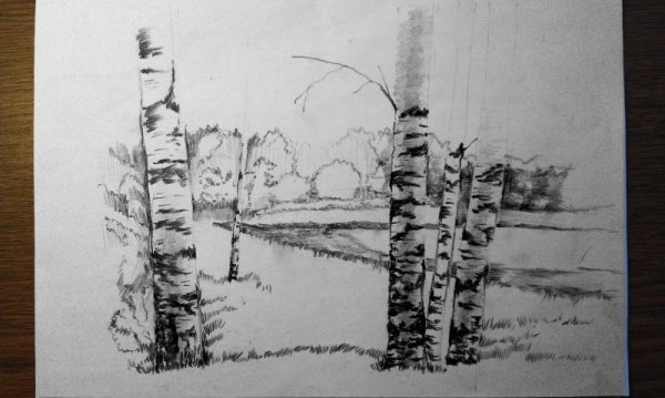 Пейзаж в графике