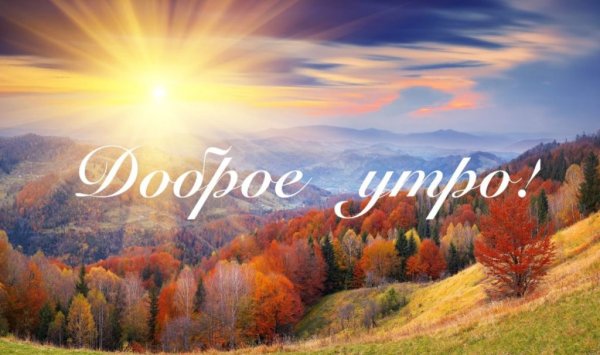 Доброе чудесное осеннее утро