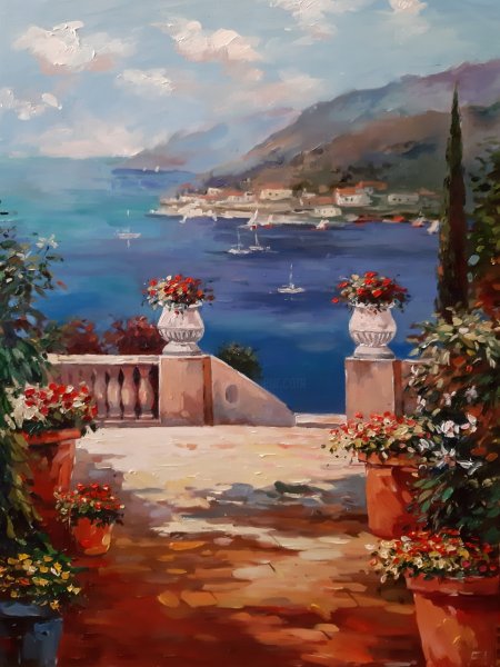 Пикассо Средиземноморский пейзаж