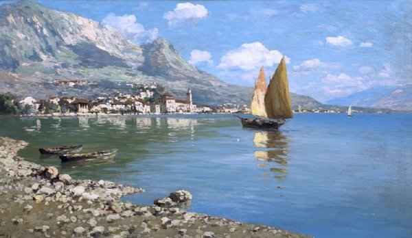 Озеро Гарда Италия в живописи