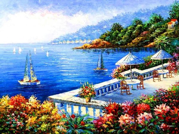 Средиземноморские морские пейзажи