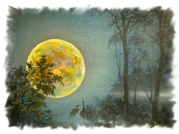 Художник Thure Sundell. Лунный свет