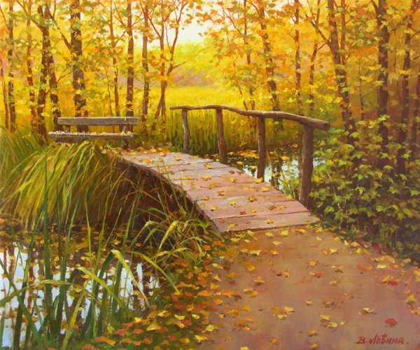Виктория Левина пейзаж парковый