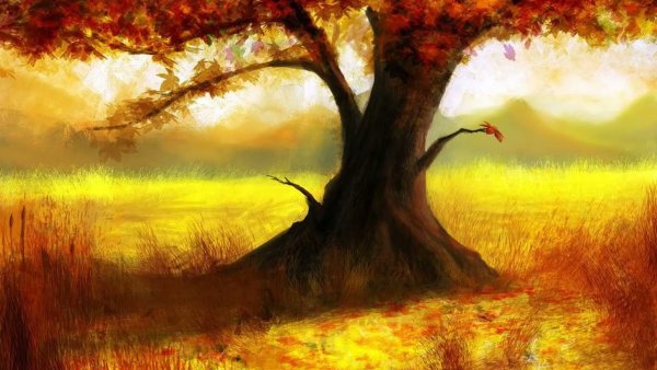 Осенний лес арты