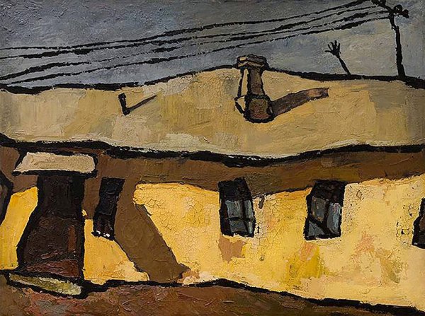 Бараки на картинах Оскар Рабин