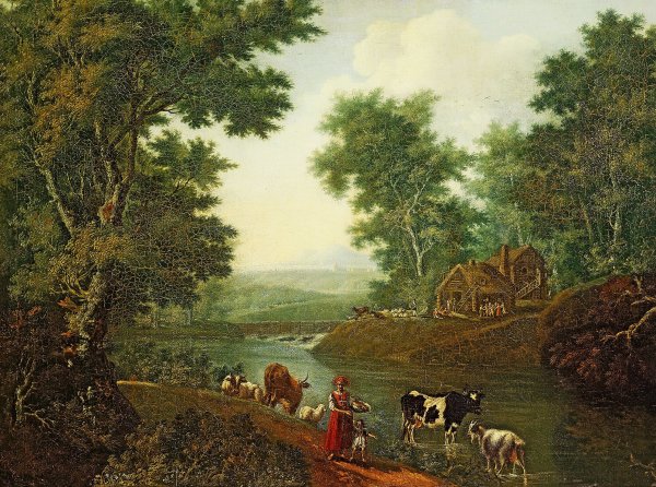 Семен Щедрин пейзаж в окрестностях Петербурга