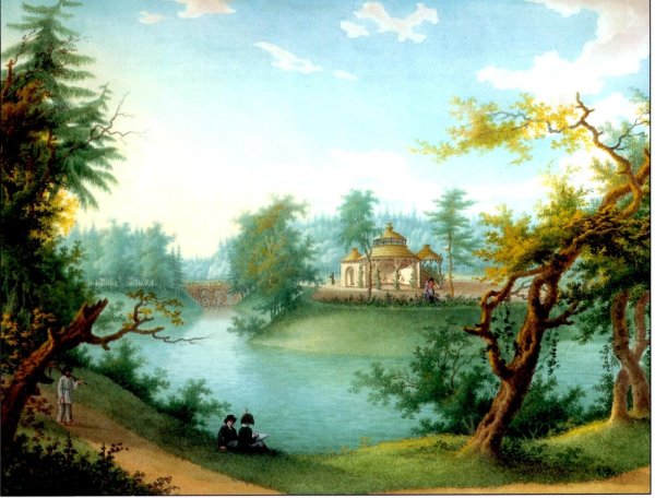 Семен Щедрин пейзаж в окрестностях Петербурга