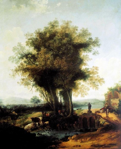 Семен Федорович Щедрин пейзаж в окрестностях Петербурга