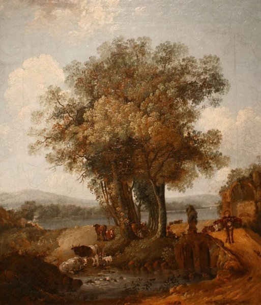 Щедрин мельница и башня Пиль в Павловске 1792