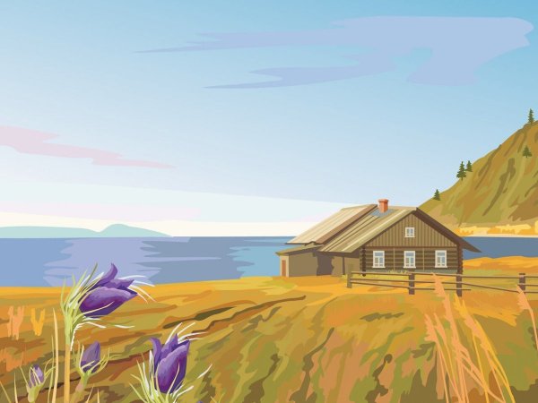 Пейзаж рисунок