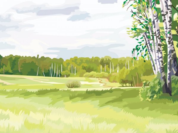 Детские пейзажи природы