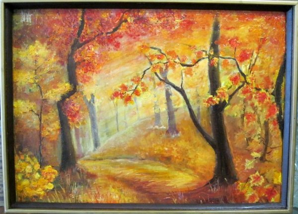 Леонид Афремов картины аллея