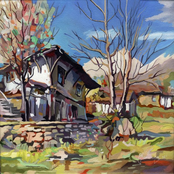 Пейзаж с речкой