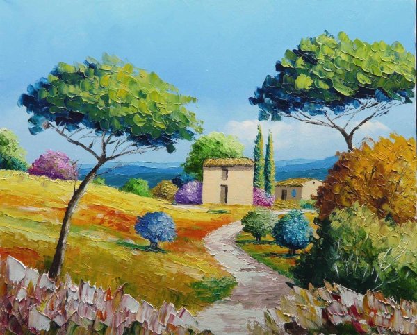 Пленэрные этюды в художественной школе