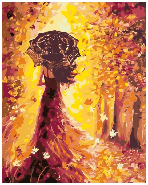 Женщина осень