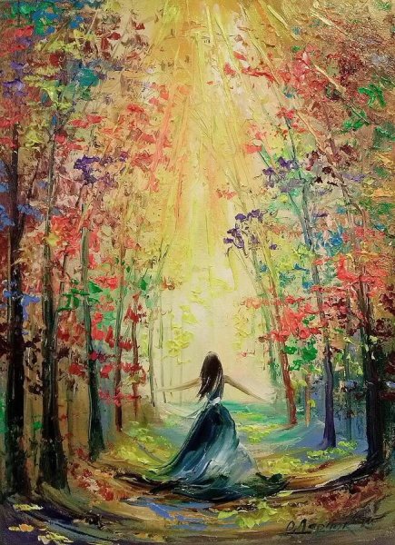 Красивые девушки осенью