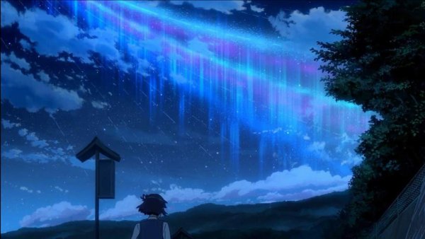 Пейзажи из аниме твоё имя