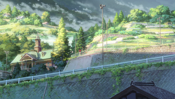 Аниме Макото Синкай город