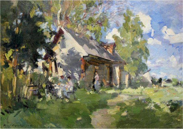 Коровин морской берег в Дьеппе