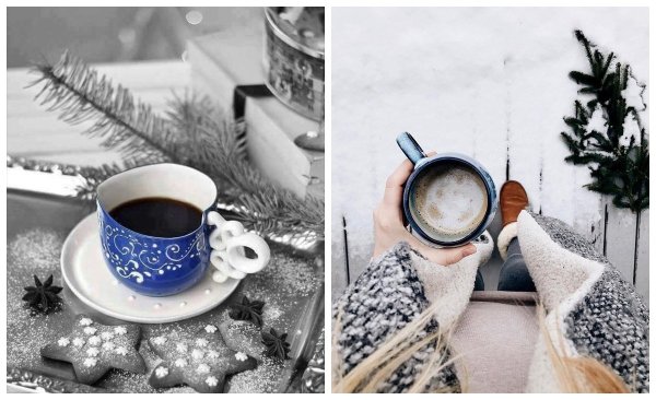 Ранний рассвет зимой