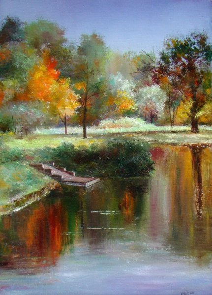 Владимир Волосов картины художник осень