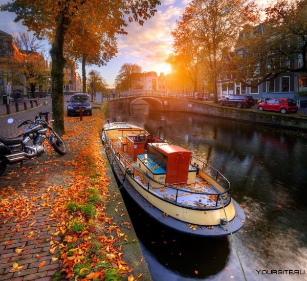 Санкт Петербург осень набережная