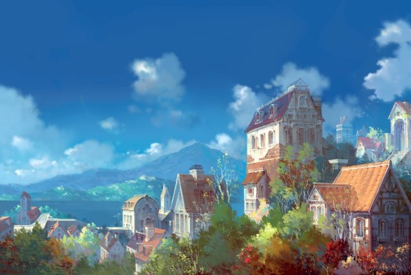 Окраины Токио небоскребы